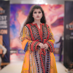 Balochi Cultural Yellow Dress 1