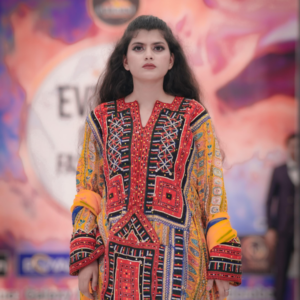 Balochi Cultural Yellow Dress 2