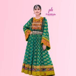 Afghan Bridal Frock Green