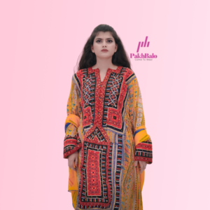 Balochi Cultural Yellow Dress